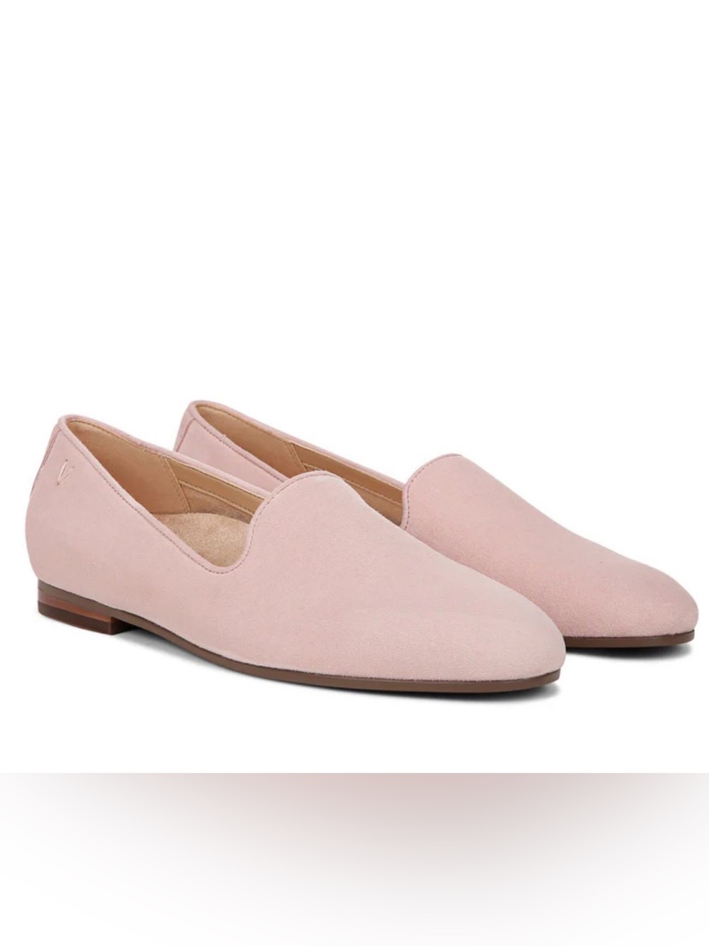 Vionic Women’s Pink Suede Slip-On Loafers